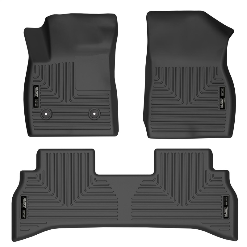 Chevrolet Trailblazer Floor Liners - Front & 2nd Seat - Husky Liners - WeatherBeater - Black - `21-`22